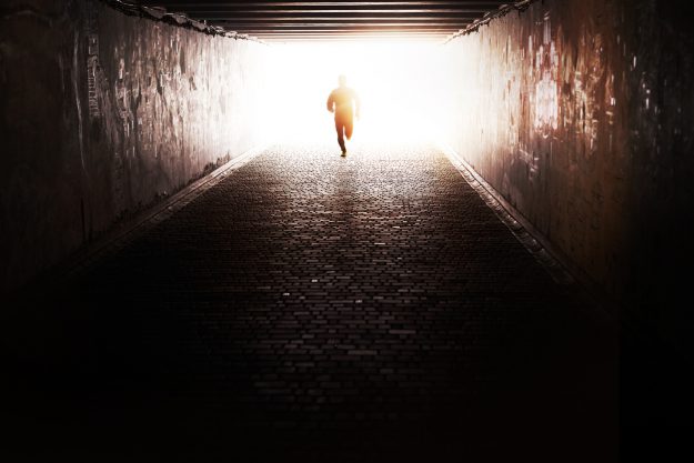 Matt Catling - The 4 steps to breaking out - Man running through the tunnel in the sun